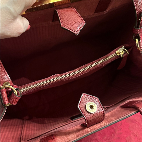 Fendi Burgundy Leather 2Jours Tote W/ Shoulder Strap - Picture 6 of 7